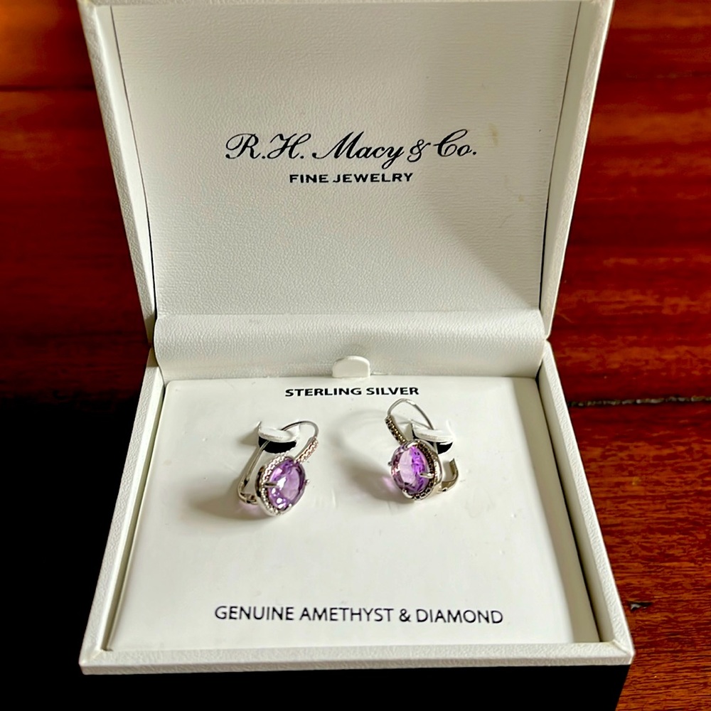 Amethyst earrings